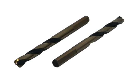 1/4 BLACK &amp; GOLD MECHANICS LENGTH SUPER MAGNUM DRILL BIT WITH 3 FLATS TYPE 175-AG