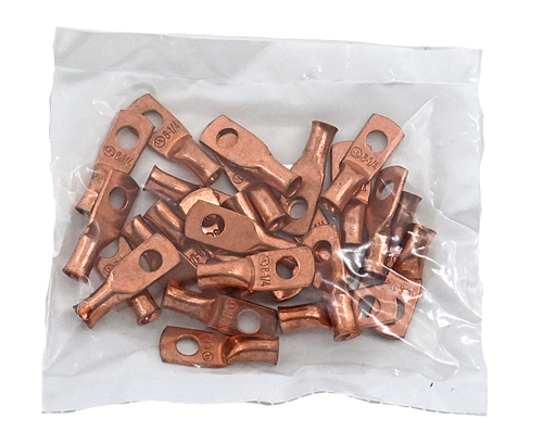 F-50365PB1 6 GAUGE 5/16 HOLE SIZE COPPER LUG / BAG QUANTITY: 25 PIECES