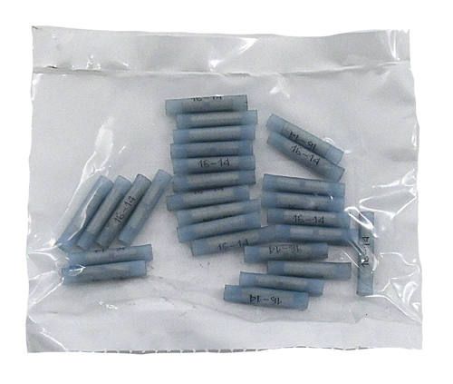 BUTT CONNECTOR BLUE NYLON 16-14 GAUGE / BAG QUANTITY: 50 PIECES