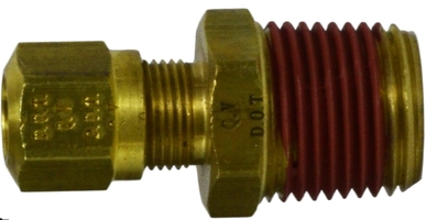 1468-4-4 BRASS FITTING - 1/4 MALE PIPE X 1/4 TUBE