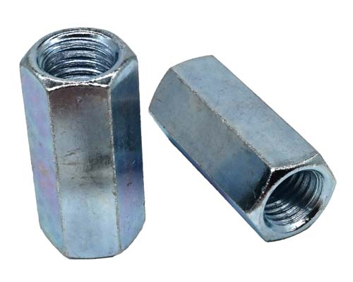 3/8-16 X 1-1/8 ZINC PLATED ECONOMY COUPLING NUT