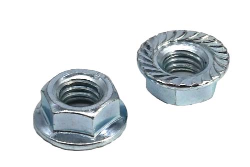 F-58580 7/16-14 ZINC PLATED SERRATED FLANGE NUT