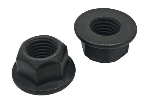 F-58628 7/8-9 PHOSPHATE & OIL TOP LOCK STOVER STYLE FLANGE NUT GRADE G