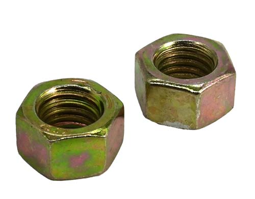 F-59073 7/16-20 ZINC/YELLOW PLATED FINISHED HEX NUT GRADE 8