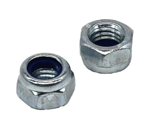 M3-0.50 ZINC PLATED NYLON INSERT LOCK NUT CLASS 8