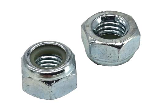 M12-1.75 ZINC PLATED NYLON INSERT LOCK NUT CLASS 8