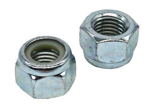 M22-2.50 ZINC PLATED NYLON INSERT LOCK NUT CLASS 10