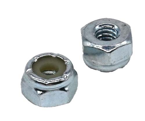 #4-40 ZINC PLATED STANDARD NYLON INSERT LOCK NUT GRADE A