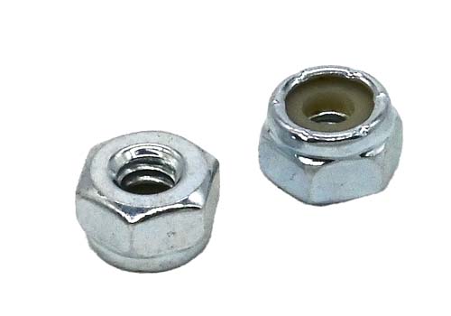 #10-24 ZINC PLATED STANDARD NYLON INSERT LOCK NUT GRADE A