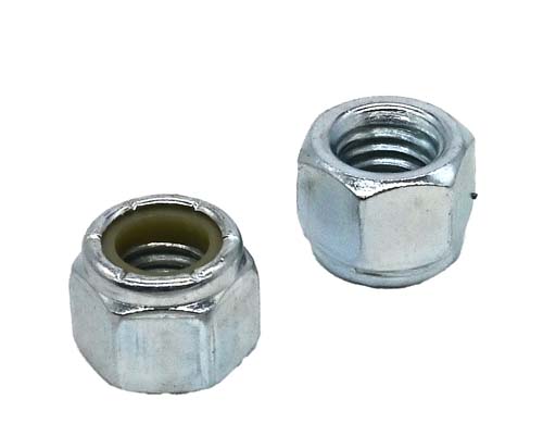 F-59758 3/8-16 ZINC PLATED STANDARD NYLON INSERT LOCK NUT GRADE A
