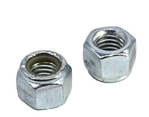 1/2-13 ZINC PLATED STANDARD NYLON INSERT LOCK NUT GRADE A