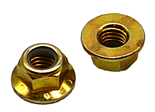 F-59901-F 5/16-18 ZINC/YELLOW FLANGE NYLON INSERT LOCK NUT GRADE 8