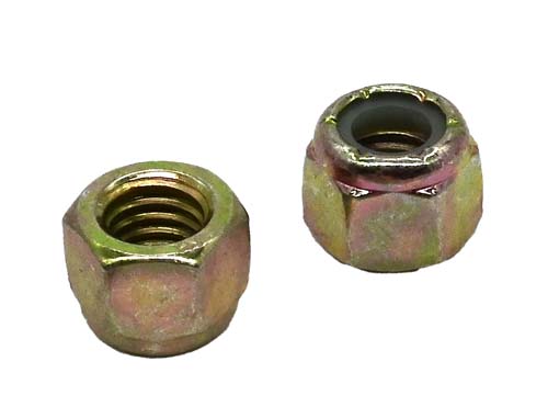 F-59903 7/16-14 ZINC/YELLOW NYLON INSERT LOCK NUT GRADE 8