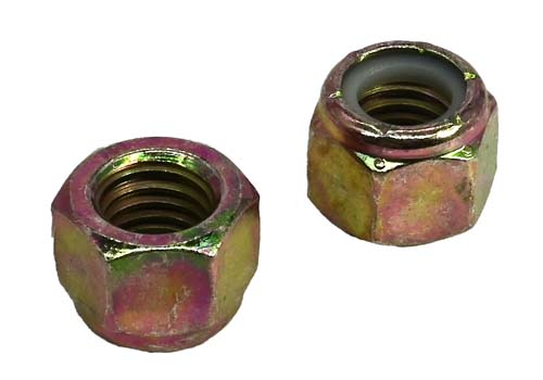 F-59904 1/2-13 ZINC/YELLOW NYLON INSERT LOCK NUT GRADE 8