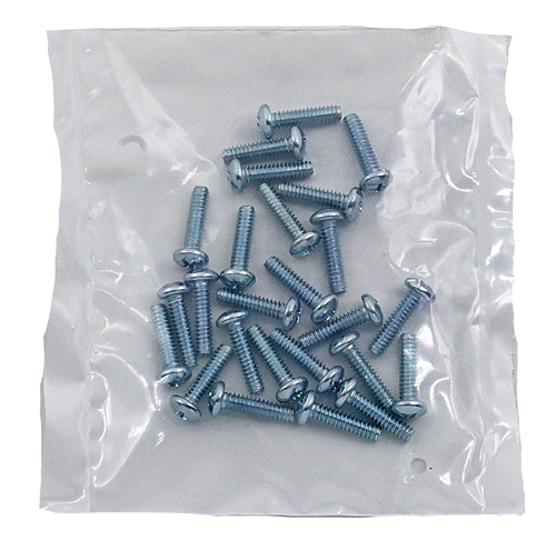 1/4-20 X 2 ZINC PLATED PHILLIPS PAN HEAD MACHINE SCREW / BAG QUANTITY: 100 PIECES