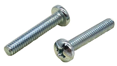 #6-32 X 1 ZINC PLATED PHILLIPS PAN HEAD MACHINE SCREW