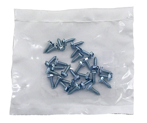 F-66052PB2 #10 X 1/2 ZINC PLATED SLOTTED HEX WASHER HEAD TAPPING SCREW TYPE A / BAG QUANTITY: 100 PIECES