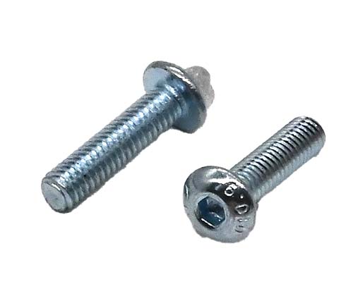 M4-0.70 X 10MM ZINC PLATED BUTTON HEAD SOCKET CAP SCREW GRADE 10.9