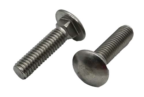 3/8-16 X 1-1/2 STAINLESS STEEL CARRIAGE BOLT GRADE 304 (18-8)