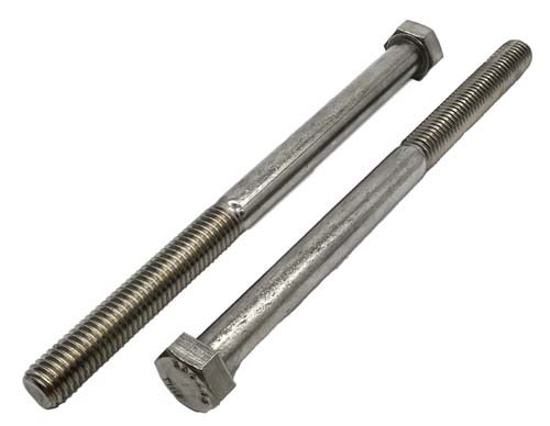 1/2-13 X 5 STAINLESS STEEL HEX HEAD BOLT GRADE 304 (18-8)