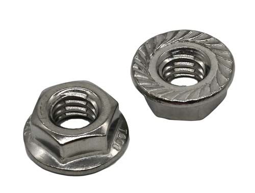 5/16-18 STAINLESS STEEL SERRATED FLANGE NUT GRADE 304 (18-8)