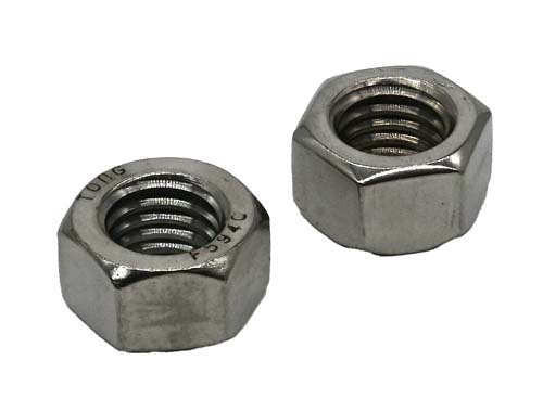 1/2-13 STAINLESS STEEL FINISHED STANDARD HEX NUT GRADE 304 (18-8)