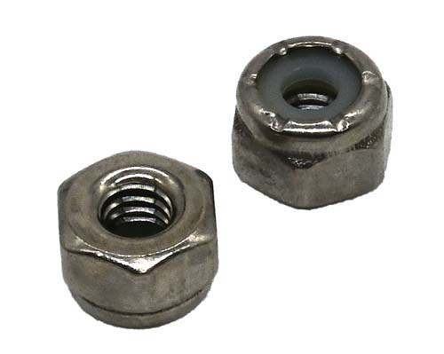 #2-56 STAINLESS STEEL NYLON INSERT LOCK NUT GRADE 304 (18-8)