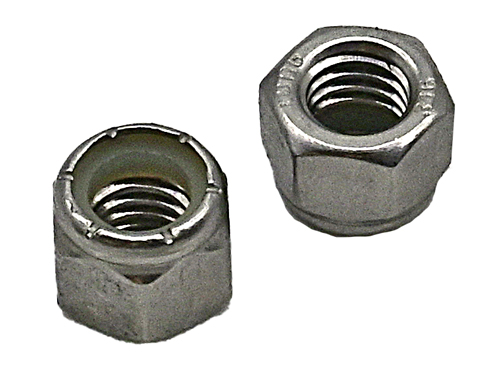 F-88436-316 3/8-16 STAINLESS STEEL NYLON INSERT LOCK NUT GRADE 316