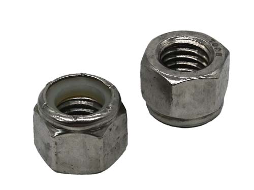 1/2-13 STAINLESS STEEL NYLON INSERT LOCK NUT GRADE 304 (18-8)