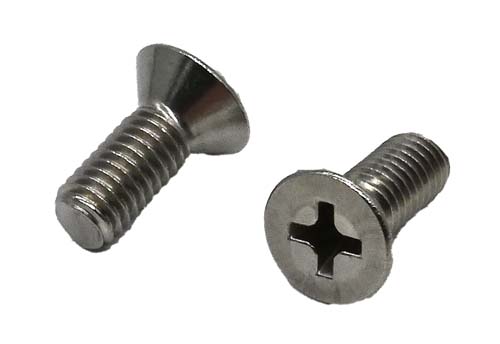 #12-24 X 1/2 STAINLESS STEEL PHILLIPS FLAT HEAD MACHINE SCREW GRADE 304 (18-8)
