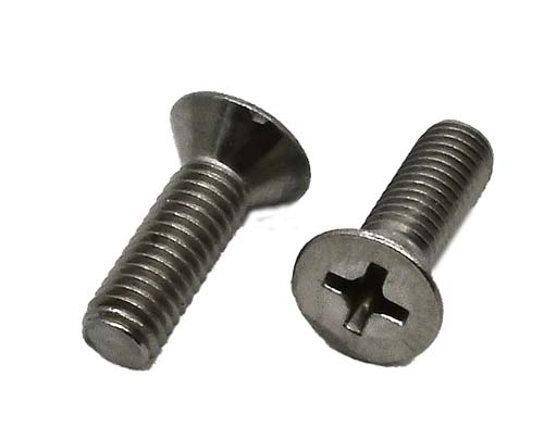 #10-32 X 1/2 STAINLESS STEEL UNDERCUT PHILLIPS FLAT HEAD MACHINE SCREW GRADE 304 (18-8)