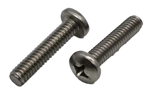 1/4-20 X 1-1/4 STAINLESS STEEL PHILLIPS PAN HEAD MACHINE SCREW GRADE 304 (18-8)