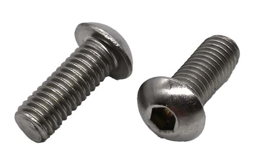 3/8-16 X 1 STAINLESS STEEL BUTTON HEAD SOCKET CAP SCREW GRADE 304 (18-8)