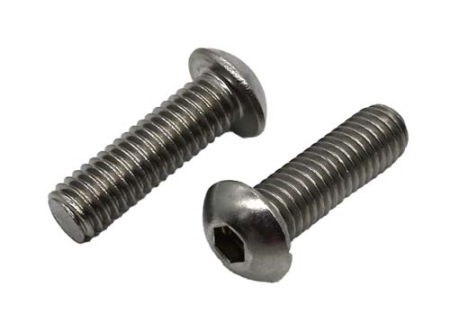3/8-16 X 1-1/4 STAINLESS STEEL BUTTON HEAD SOCKET CAP SCREW GRADE 304 (18-8)