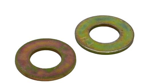 7/16 ZINC/YELLOW SAE (SMALL) FLAT WASHER GRADE 8