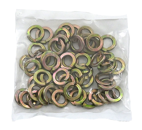 F-93505PB1 9/16 ZINC/YELLOW SPLIT LOCK WASHER GRADE 8 / BAG QUANTITY: 25 PIECES