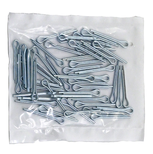 1/8 X 1 ZINC PLATED COTTER PIN / BAG QUANTITY: 100 PIECES