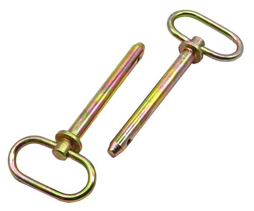 F-95883 5/8 X 4-1/2 ZINC/YELLOW HITCH PIN WITH HANDLE