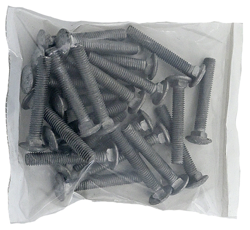 F-98122PB4 1/2-13 X 4 GALVANIZED CARRIAGE BOLT A307 GRADE A / BAG QUANTITY: 25 PIECES