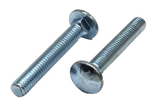 3/8-16 X 2-1/2 ZINC PLATED CARRIAGE BOLT GRADE 5