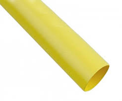3/8 X 6 INCH YELLOW HEAT SHRINK TUBING