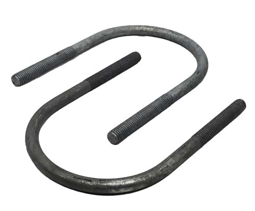 1/2-13 X 6-3/4 OVERALL LENGTH GALVANIZED U-BOLT 4-9/16 BETWEEN LEGS 3 THREAD (FOR 4" PIPE)