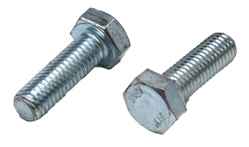 M8-1.25 X 25MM ZINC PLATED HEX HEAD BOLT GRADE 10.9
