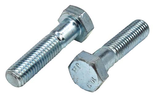 M12-1.75 X 50MM ZINC PLATED HEX HEAD BOLT GRADE 10.9