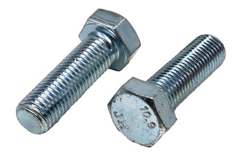 M16-2.00 X 50MM ZINC PLATED HEX HEAD BOLT GRADE 10.9