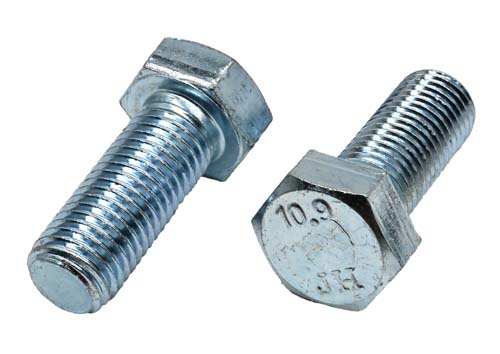 M20-2.50 X 40MM ZINC PLATED HEX HEAD BOLT GRADE 10.9