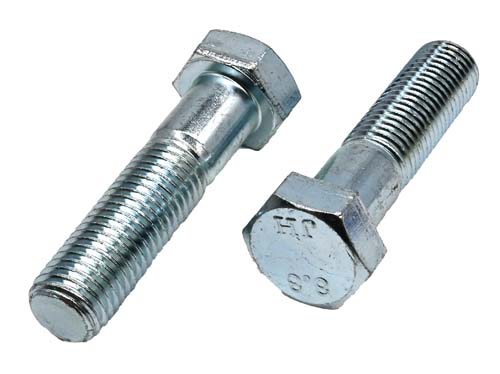 M20-2.50 X 80MM ZINC PLATED HEX HEAD BOLT GRADE 8.8