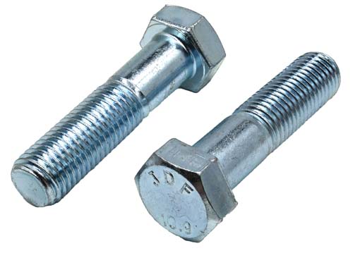 M20-2.50 X 75MM ZINC PLATED HEX HEAD BOLT GRADE 10.9