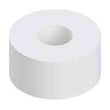 HW-0809 .380 ID X .750 OD X .750 LONG NATURAL NYLON SPACER